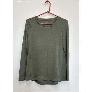 Loft Green Women's Modal Long Sleeve Blouse - Size Small‎